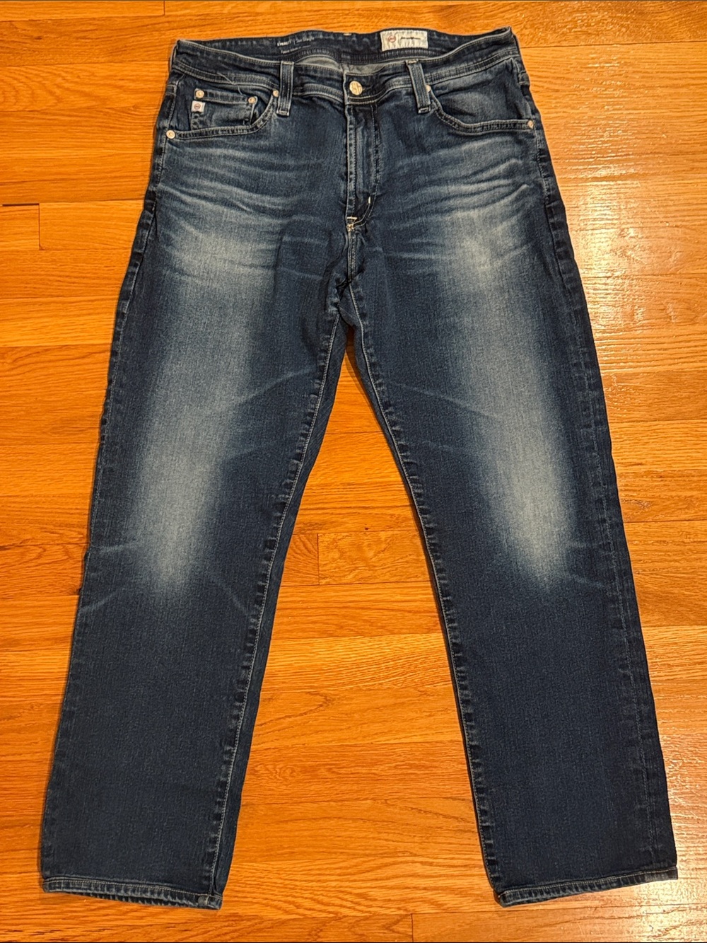 AG Men's Dark Wash Blue Jeans